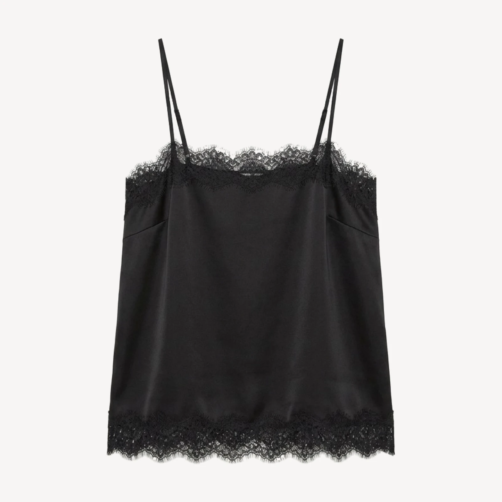Serif Satin Waist Camisole