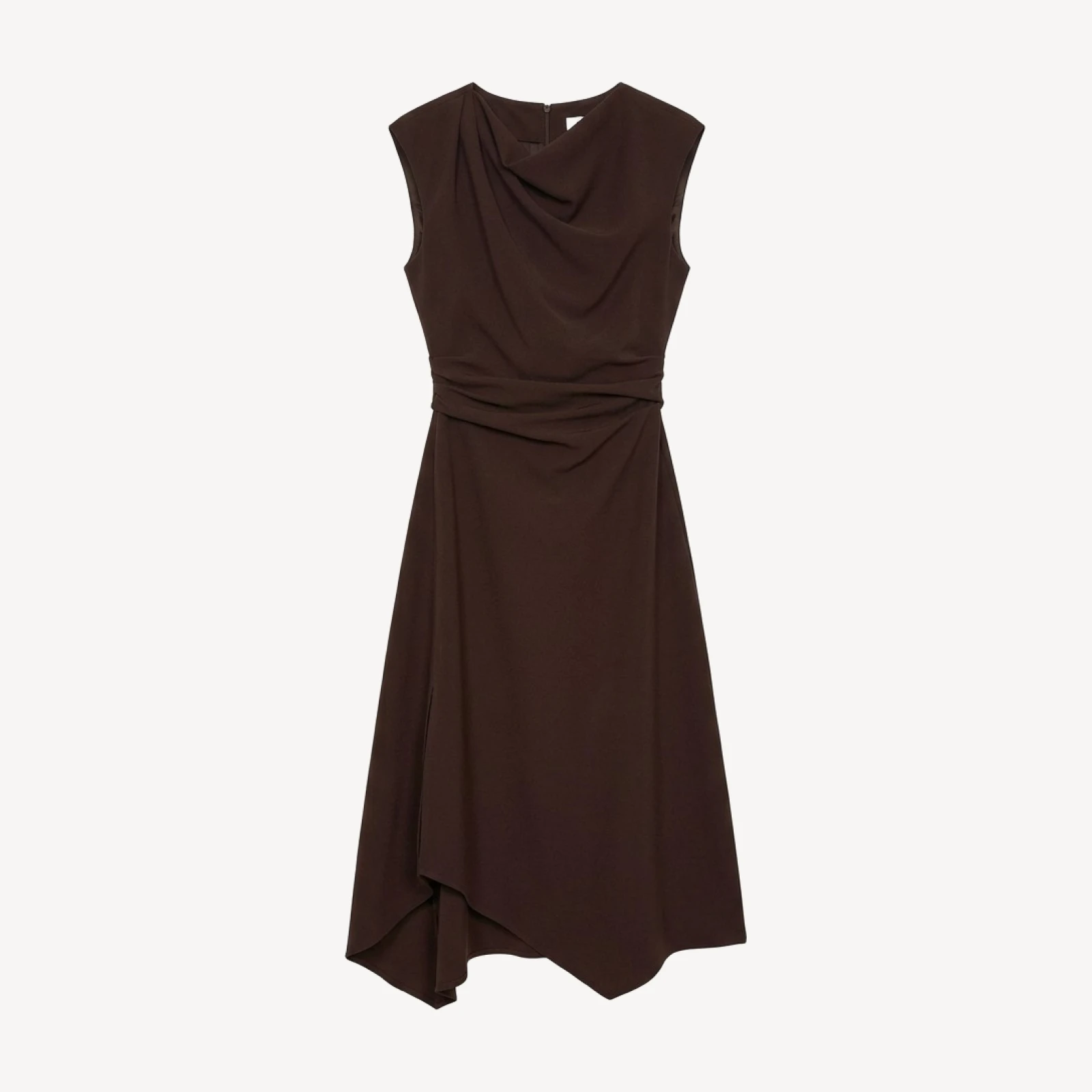 Reiss Petite Ruched Asymmetric Dress