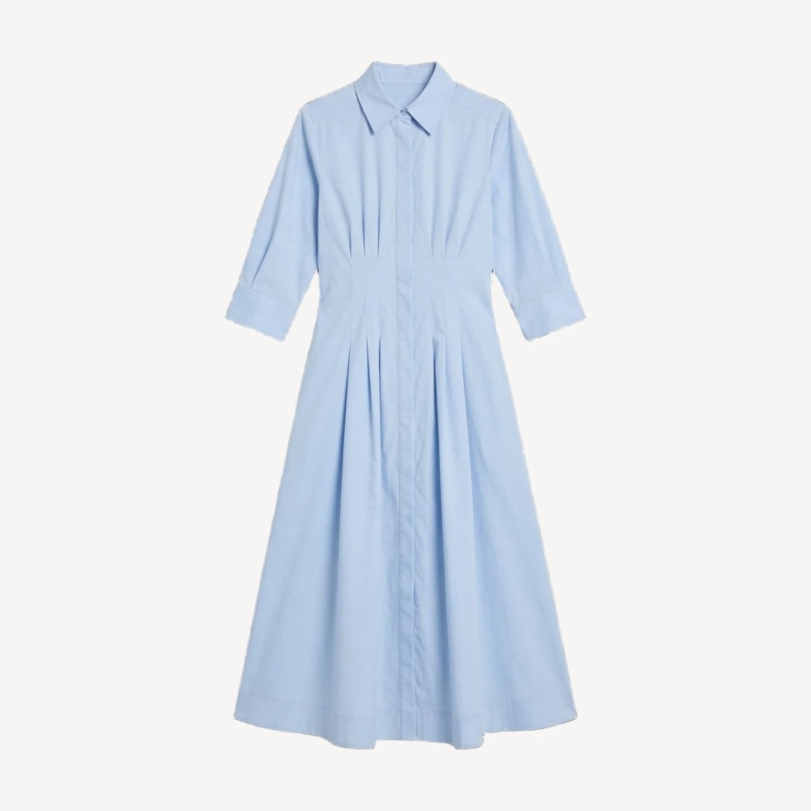 Simkhai Jazz Poplin Pintuck Midi Dress