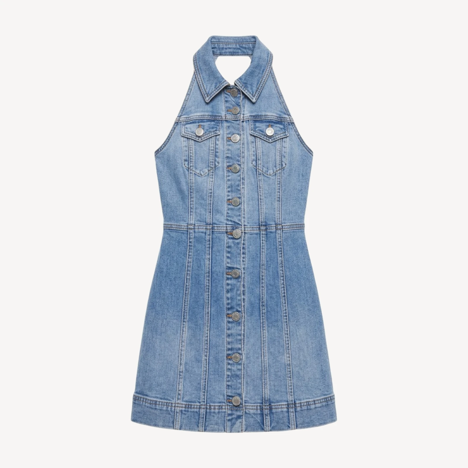 Alice and Olivia Kendall Denim Mini Dress
