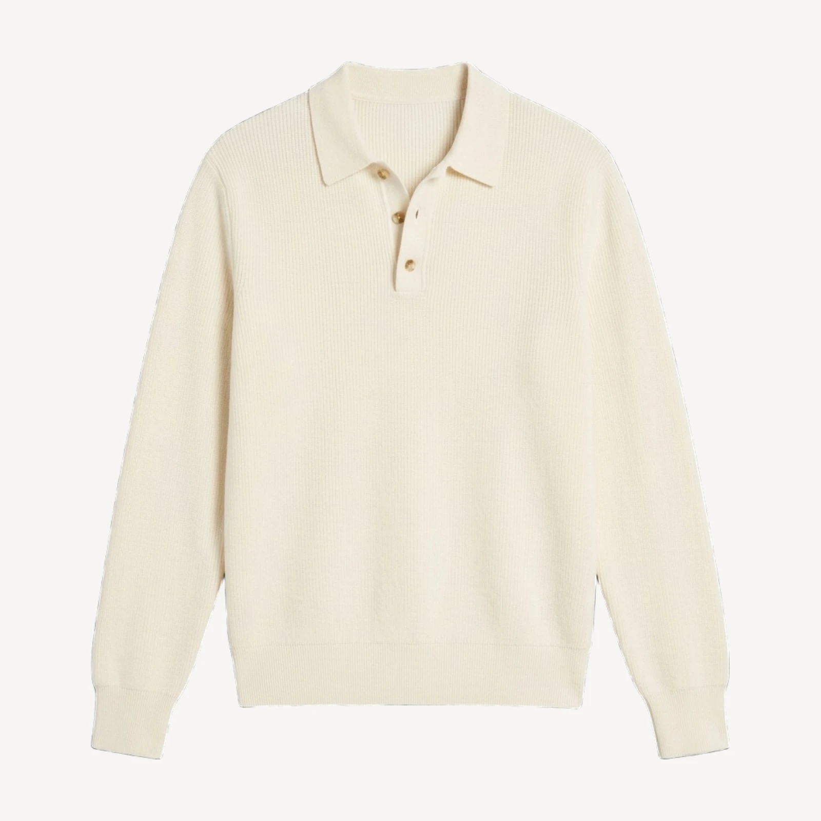 Vince Heirloom Shaker Cotton & Cashmere Polo Sweater
