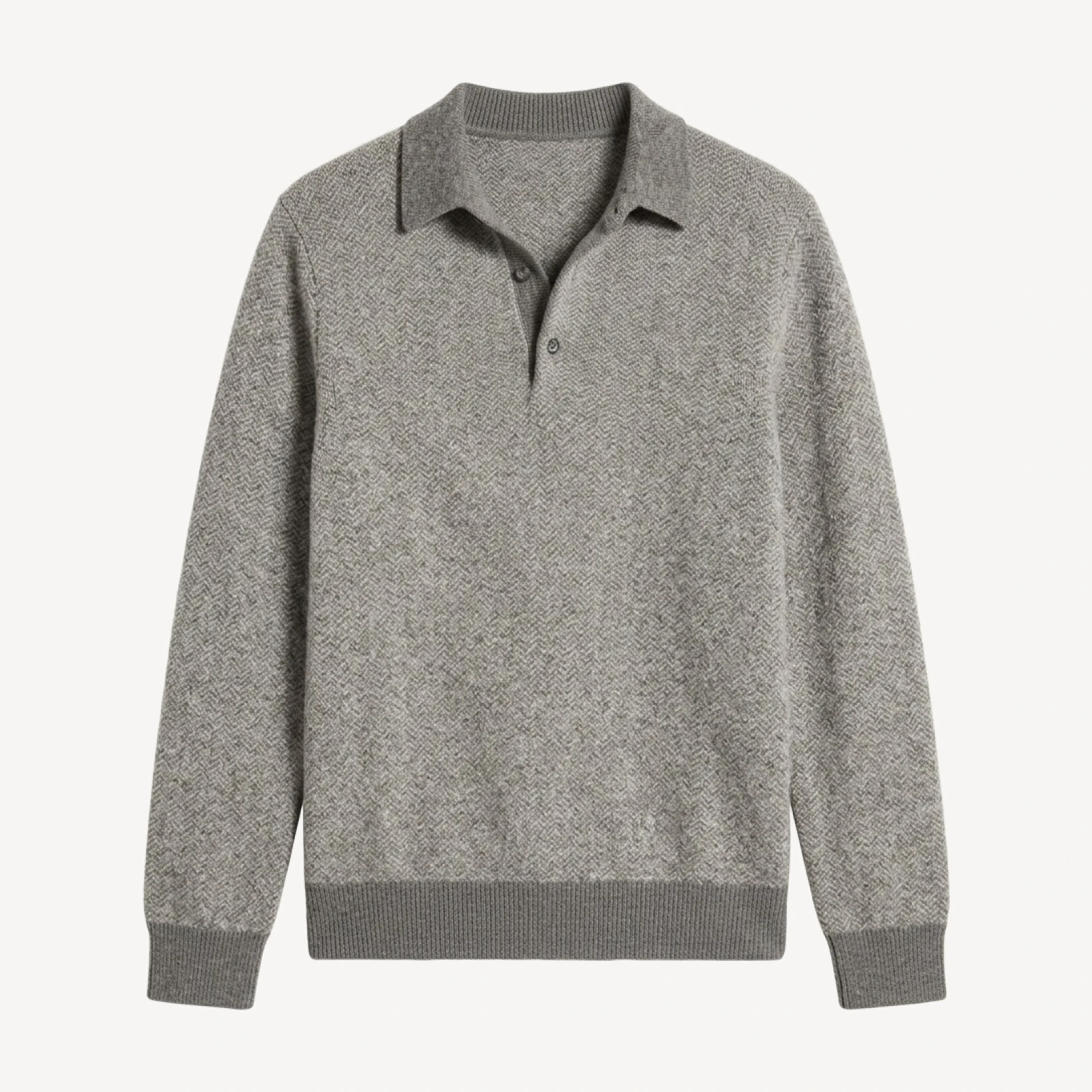 Vince Herringbone Wool & Cashmere Sweater