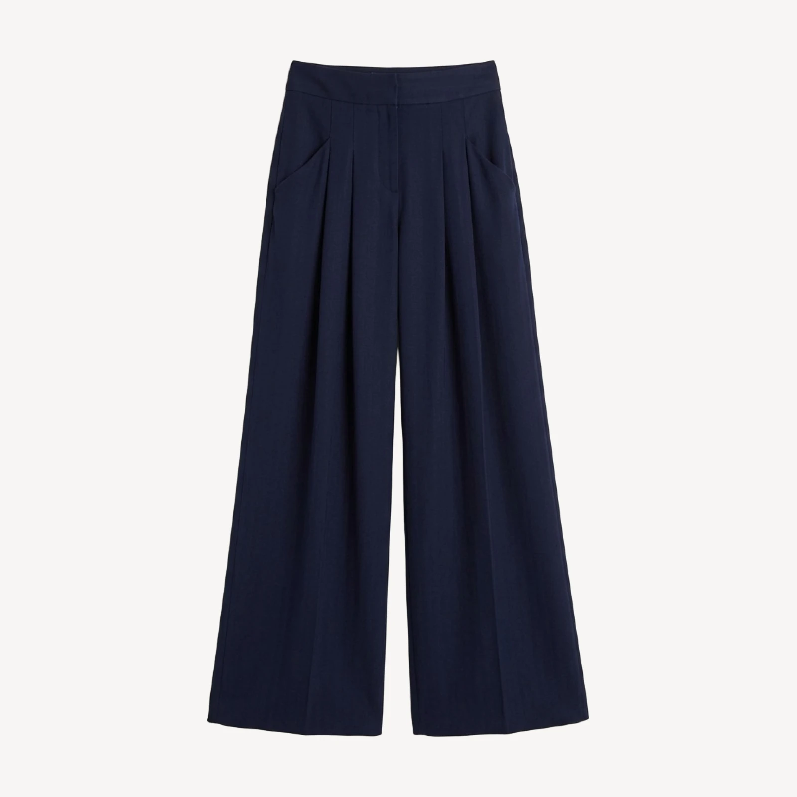 Veronica Beard Tyrell Pleated Wide Leg Pants