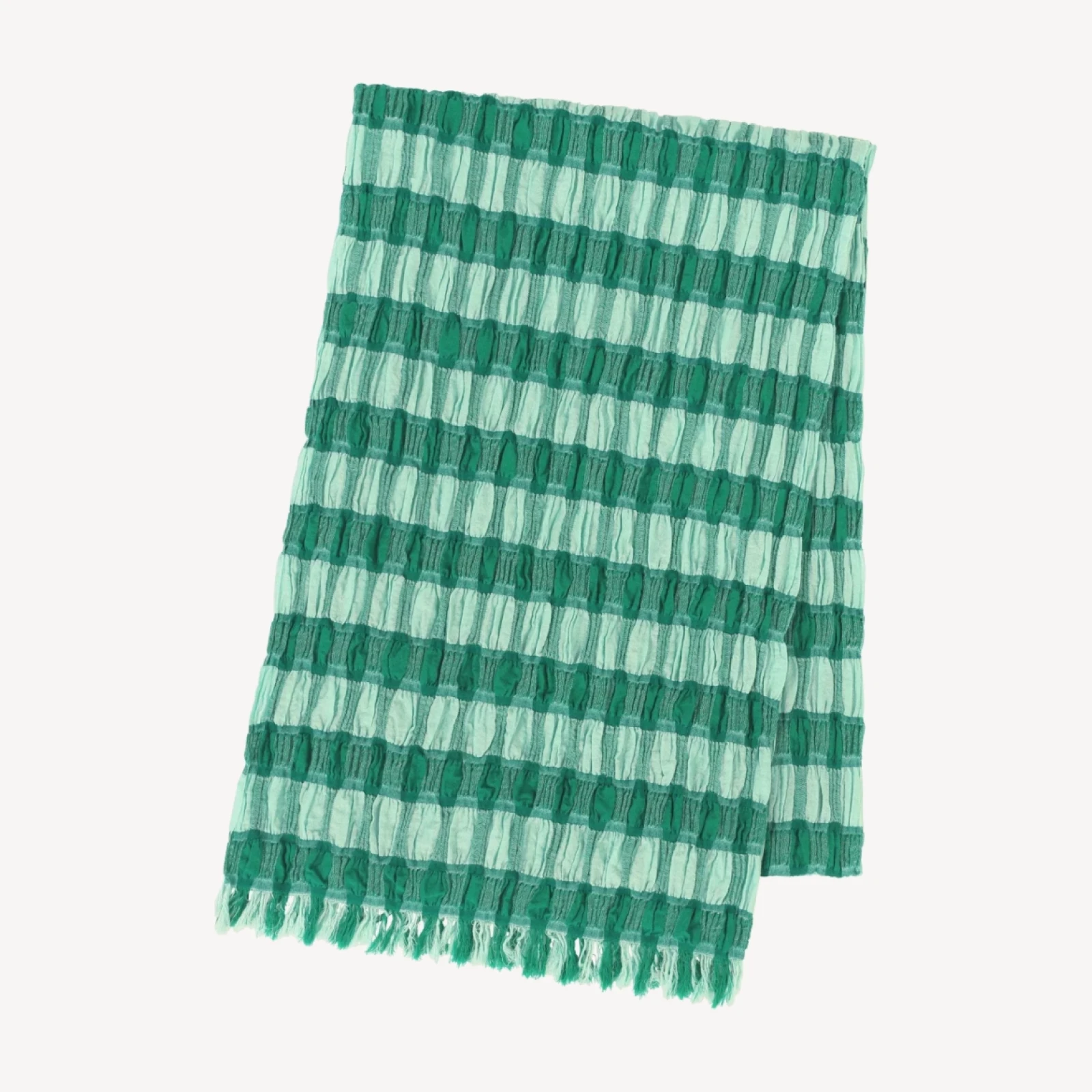 COTTON CHECK SCARF