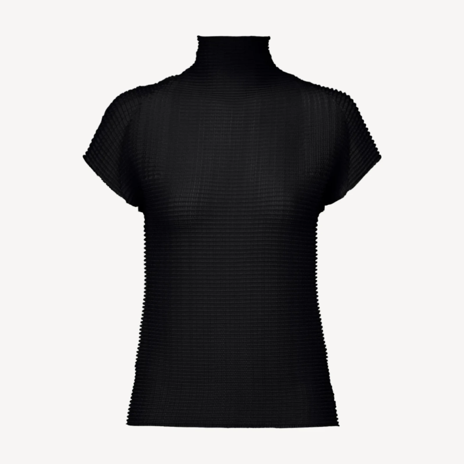 WOOLY PLEATS BK/WT-66