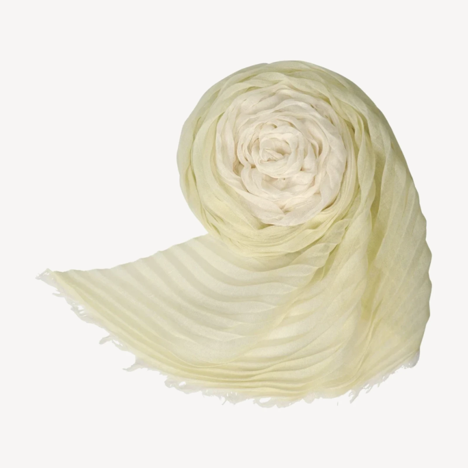 GRADATION RAMIE PLEATS STOLE