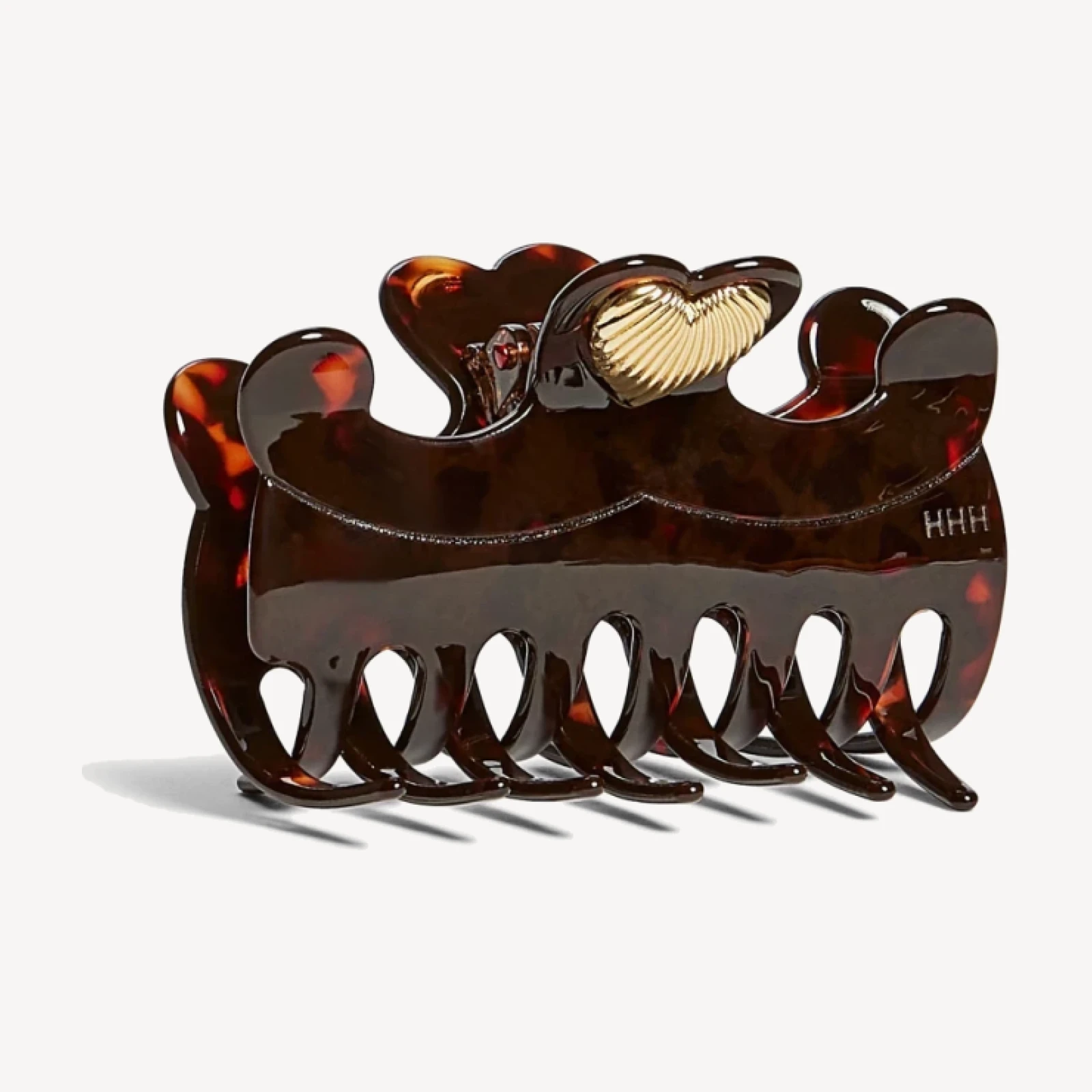 The Heart Claw Clip - Tortoise