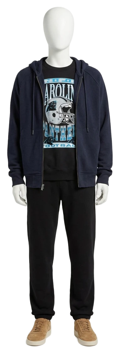 The pieces of this look on a mannequin, a Rewear Reverie preview