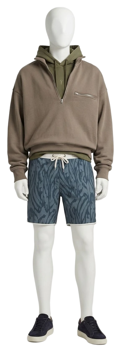 The pieces of this look on a mannequin, a Rewear Reverie preview