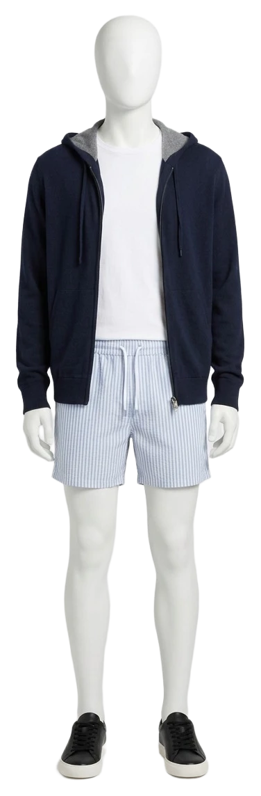 The pieces of this look on a mannequin, a Rewear Reverie preview