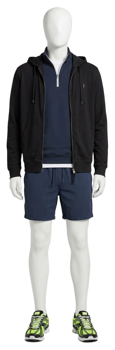 The pieces of this look on a mannequin, a Rewear Reverie preview