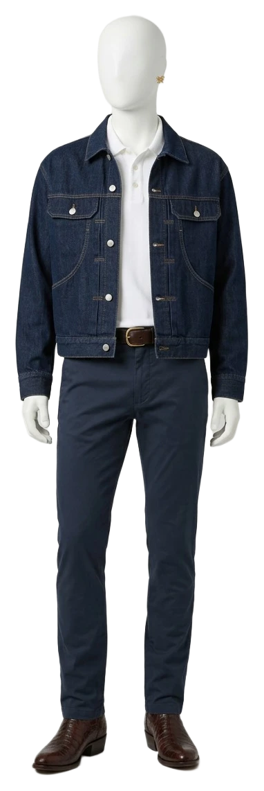 The pieces of this look on a mannequin, a Rewear Reverie preview
