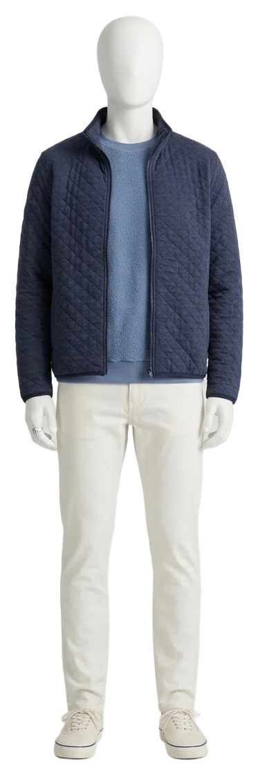 The pieces of this look on a mannequin, a Rewear Reverie preview