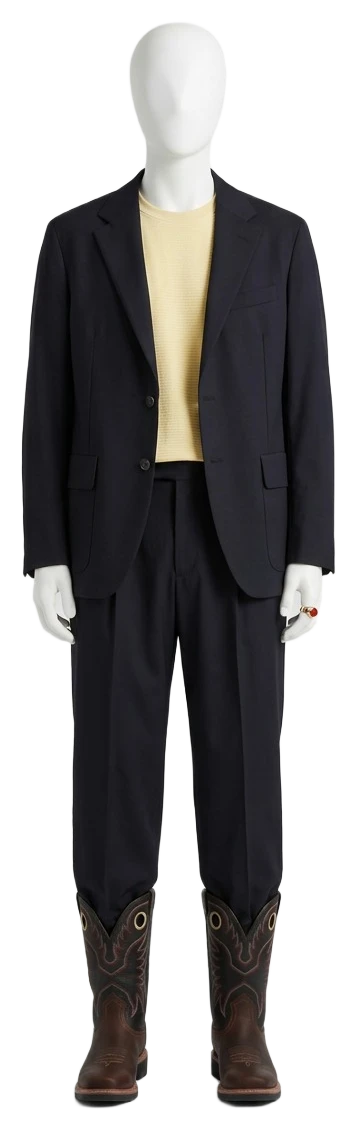 The pieces of this look on a mannequin, a Rewear Reverie preview