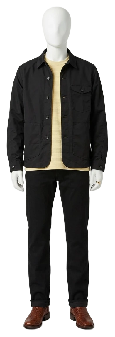The pieces of this look on a mannequin, a Rewear Reverie preview