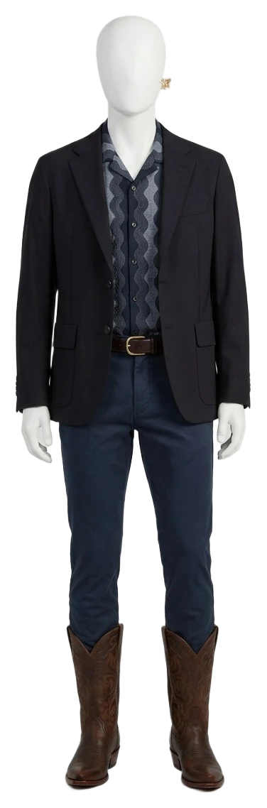 The pieces of this look on a mannequin, a Rewear Reverie preview
