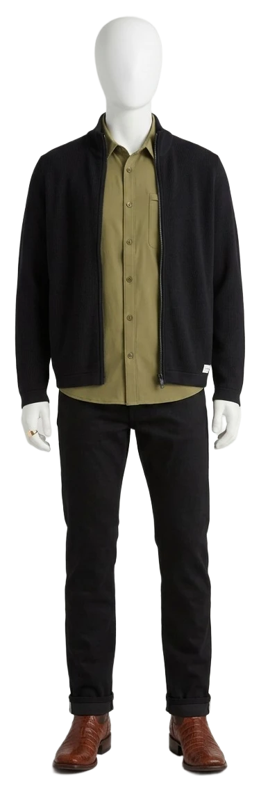 The pieces of this look on a mannequin, a Rewear Reverie preview