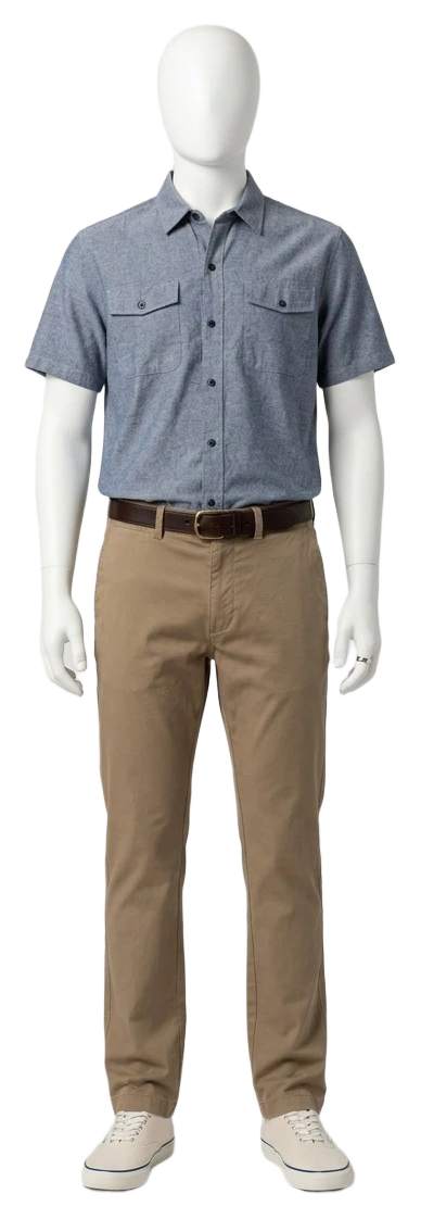 The pieces of this look on a mannequin, a Rewear Reverie preview