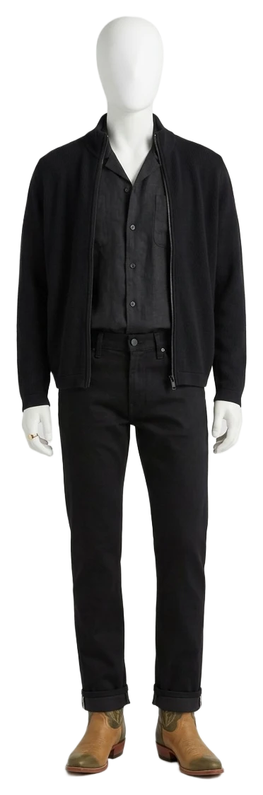 The pieces of this look on a mannequin, a Rewear Reverie preview
