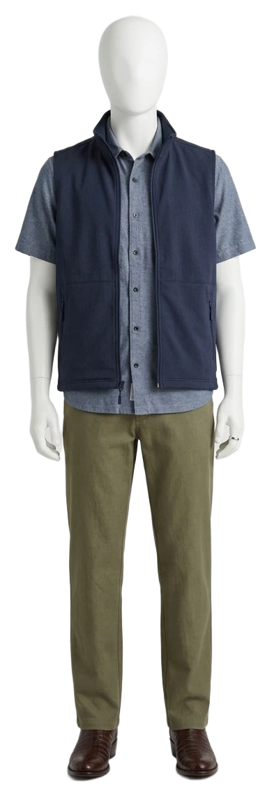 The pieces of this look on a mannequin, a Rewear Reverie preview