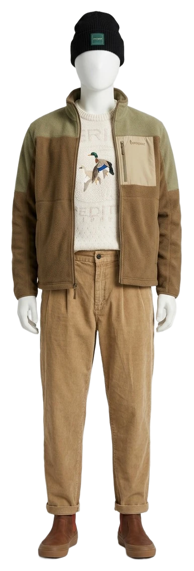 The pieces of this look on a mannequin, a Rewear Reverie preview