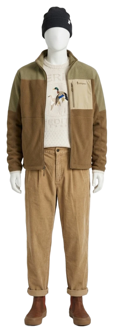 The pieces of this look on a mannequin, a Rewear Reverie preview