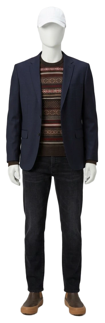 The pieces of this look on a mannequin, a Rewear Reverie preview