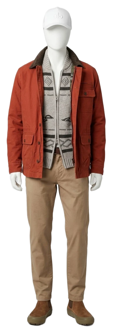 The pieces of this look on a mannequin, a Rewear Reverie preview