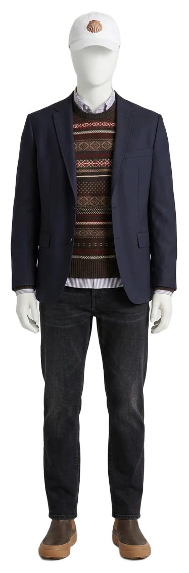 The pieces of this look on a mannequin, a Rewear Reverie preview