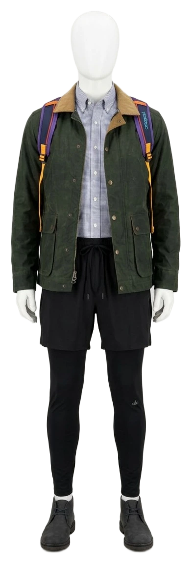 The pieces of this look on a mannequin, a Rewear Reverie preview