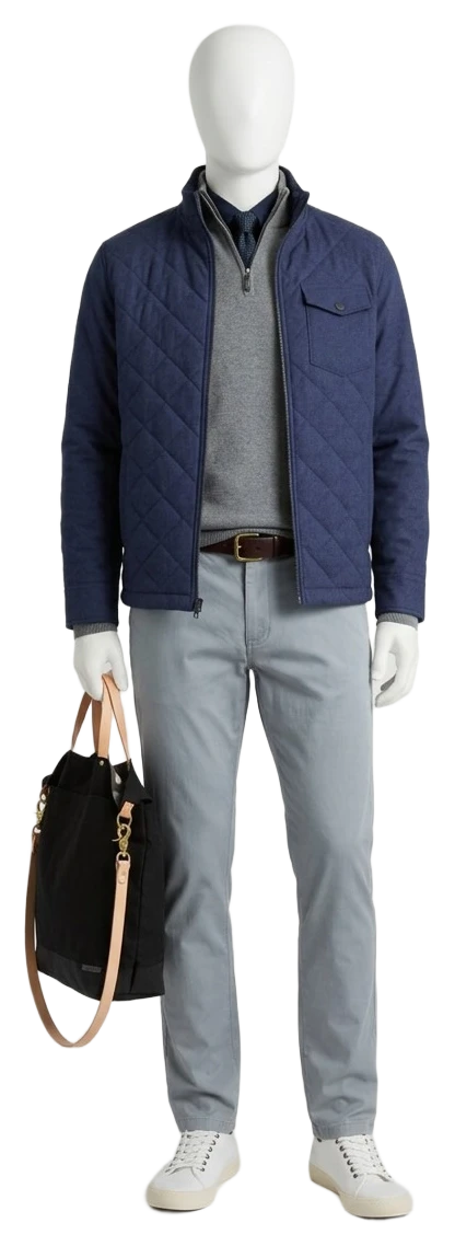 The pieces of this look on a mannequin, a Rewear Reverie preview