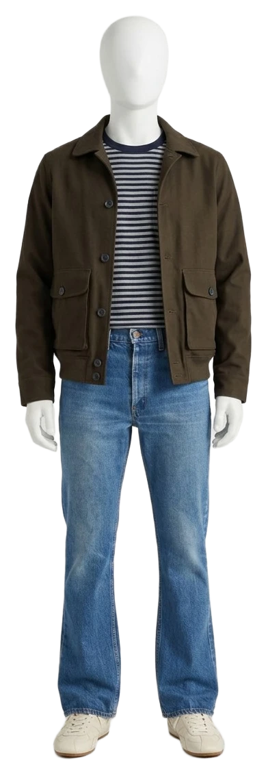 The pieces of this look on a mannequin, a Rewear Reverie preview
