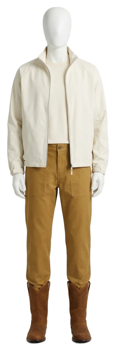 The pieces of this look on a mannequin, a Rewear Reverie preview