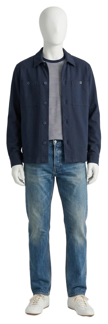 The pieces of this look on a mannequin, a Rewear Reverie preview