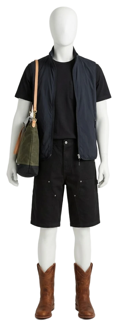The pieces of this look on a mannequin, a Rewear Reverie preview