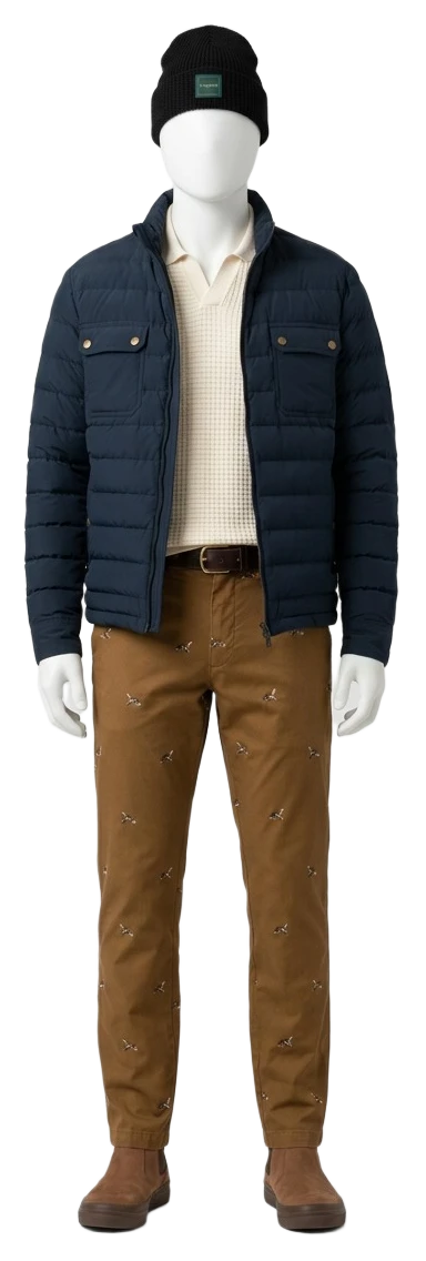 The pieces of this look on a mannequin, a Rewear Reverie preview