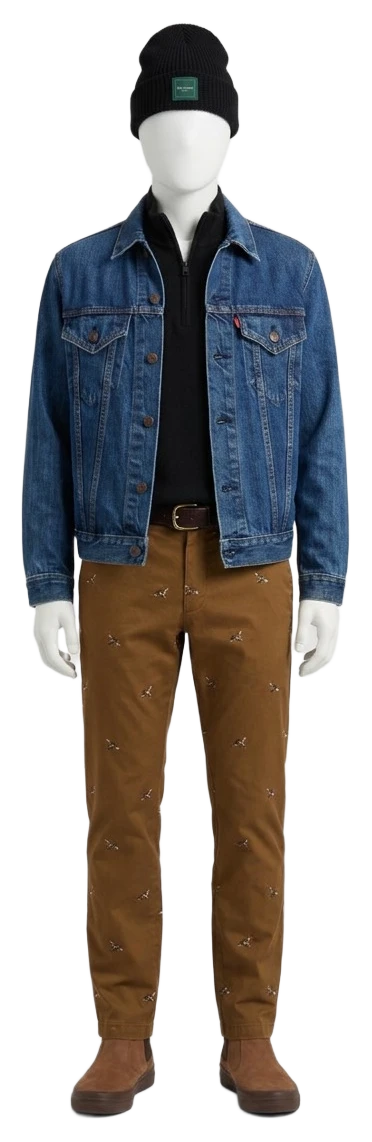 The pieces of this look on a mannequin, a Rewear Reverie preview