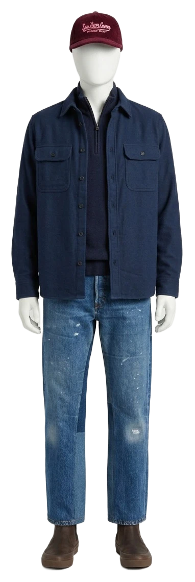 The pieces of this look on a mannequin, a Rewear Reverie preview