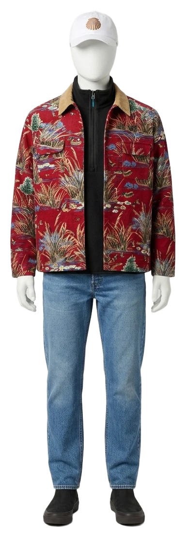 The pieces of this look on a mannequin, a Rewear Reverie preview