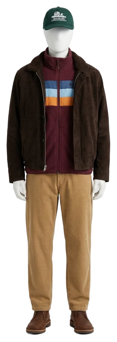 The pieces of this look on a mannequin, a Rewear Reverie preview