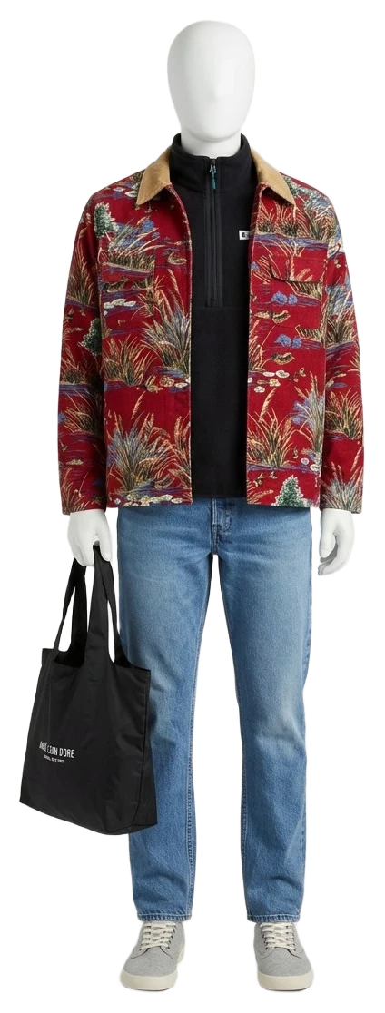 The pieces of this look on a mannequin, a Rewear Reverie preview