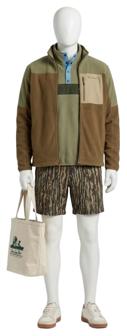 The pieces of this look on a mannequin, a Rewear Reverie preview