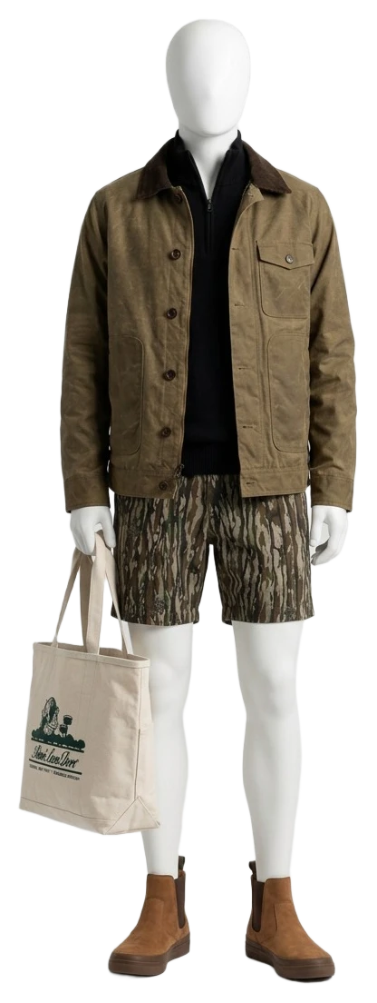 The pieces of this look on a mannequin, a Rewear Reverie preview