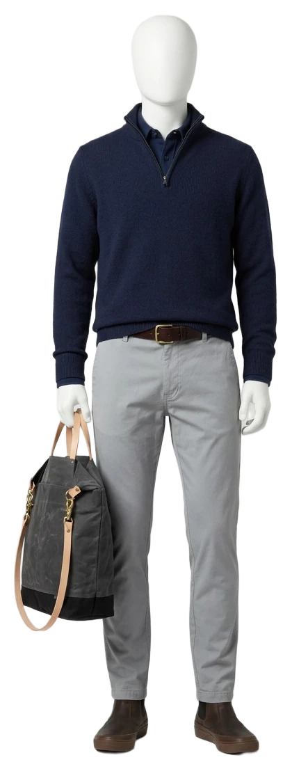 The pieces of this look on a mannequin, a Rewear Reverie preview