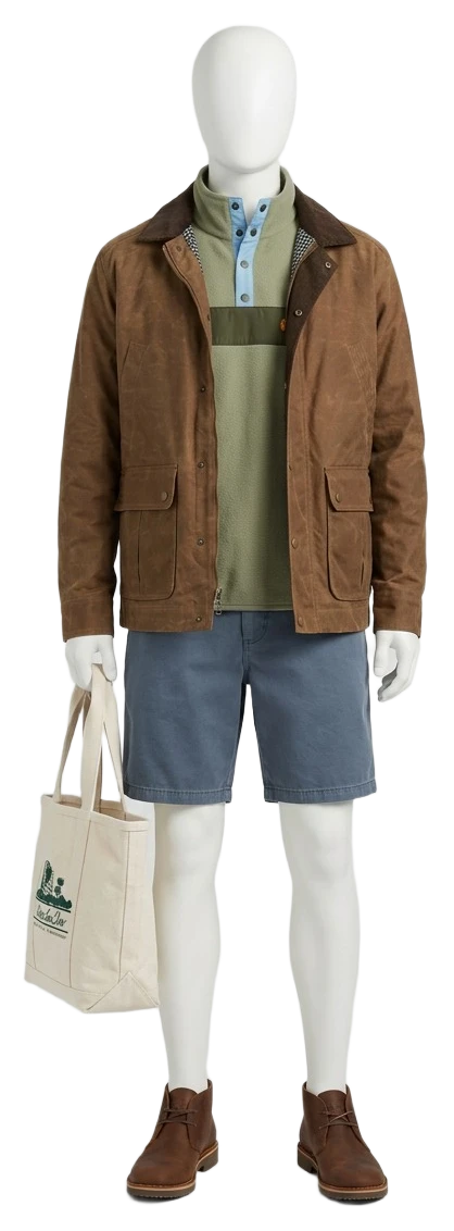 The pieces of this look on a mannequin, a Rewear Reverie preview