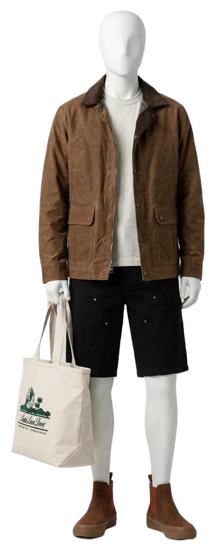 The pieces of this look on a mannequin, a Rewear Reverie preview