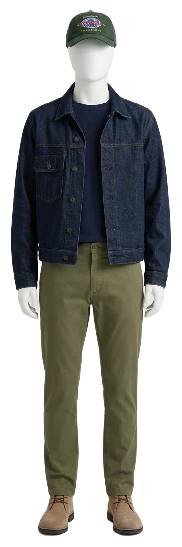 The pieces of this look on a mannequin, a Rewear Reverie preview
