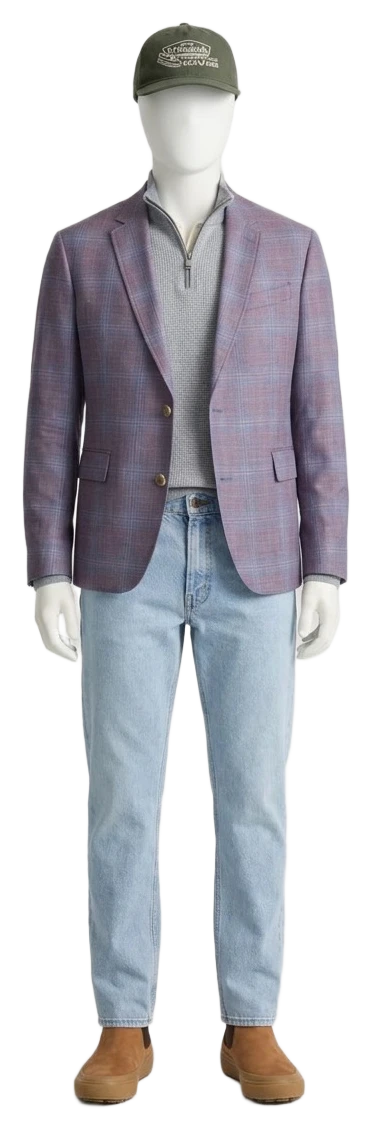 The pieces of this look on a mannequin, a Rewear Reverie preview