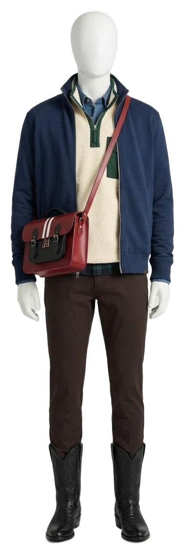 The pieces of this look on a mannequin, a Rewear Reverie preview
