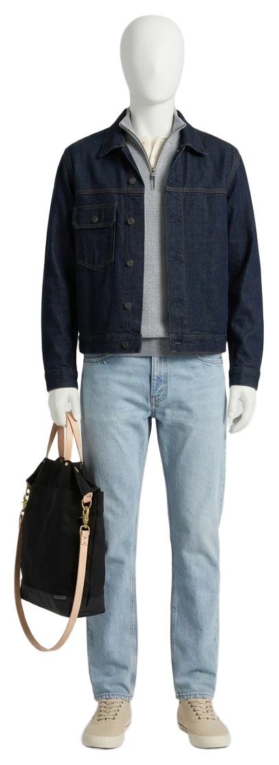 The pieces of this look on a mannequin, a Rewear Reverie preview